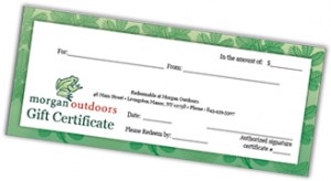 Morgan Outdoors Gift Certificates