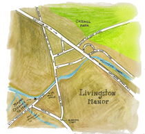 map of Livingston Manor click to enlarge: 